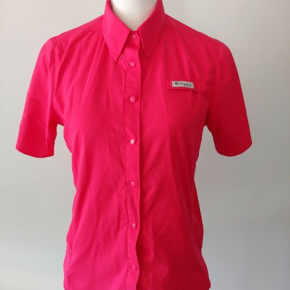 Columbia Short Sleeve Button Down Omni Shade Small